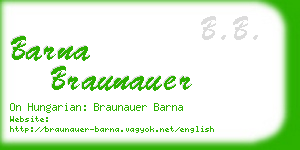 barna braunauer business card